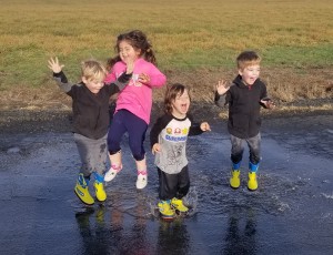 Mud puddle jumping